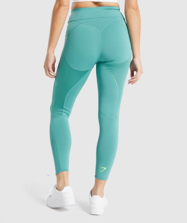 Damske Legíny Gymshark Pulse Tyrkysové | HR8279650